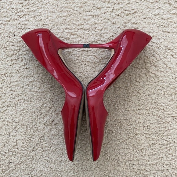 Aldo patent lipstick red pointy toe heel - Picture 2 of 4